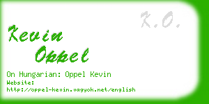 kevin oppel business card